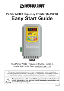 Parker AC10 Easy Start Guide (to 22kW)