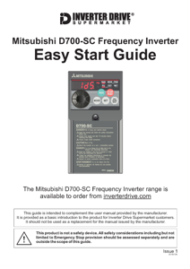 Misubishi D700-SC Easy Start Guide