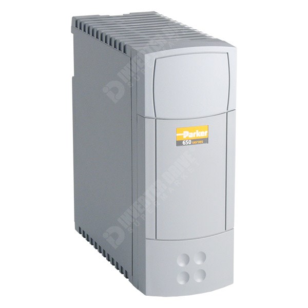 Photo of Parker SSD 650 1.5kW 230V 1ph to 3ph AC Inverter Drive, no Keypad, RS232 Port, Unfiltered